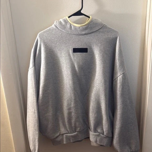Essentials Gray Turtleneck Sweater - Picture 1 of 2